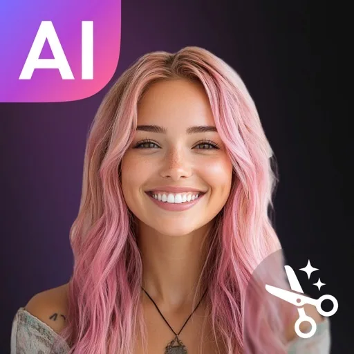 Hairly — Hair Color Changer app icon — Try 30+ hairstyles and colors instantly with AI-powered virtual try-on.