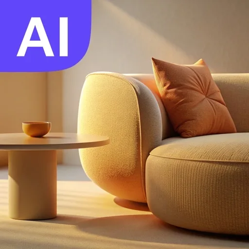 RoomFlash app icon — Transform any room photo into a fully redesigned interior with AI.